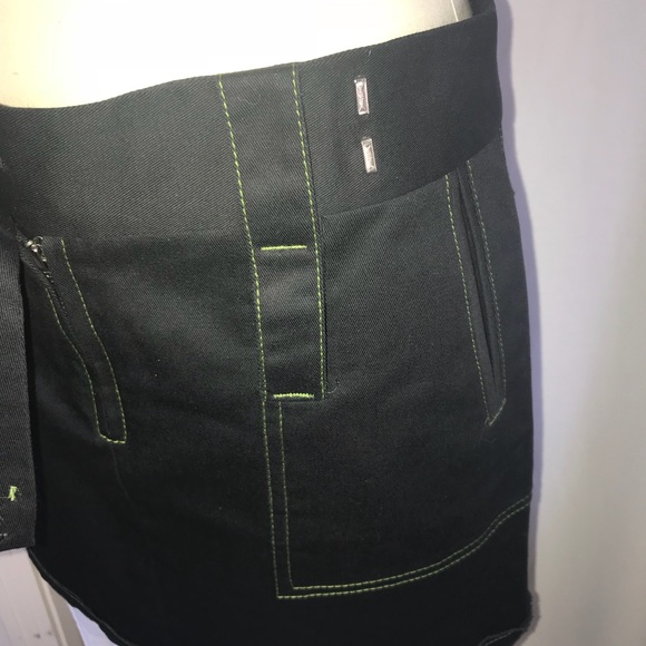 Tom Nguyen black jean mini skirt - Picture 3 of 4